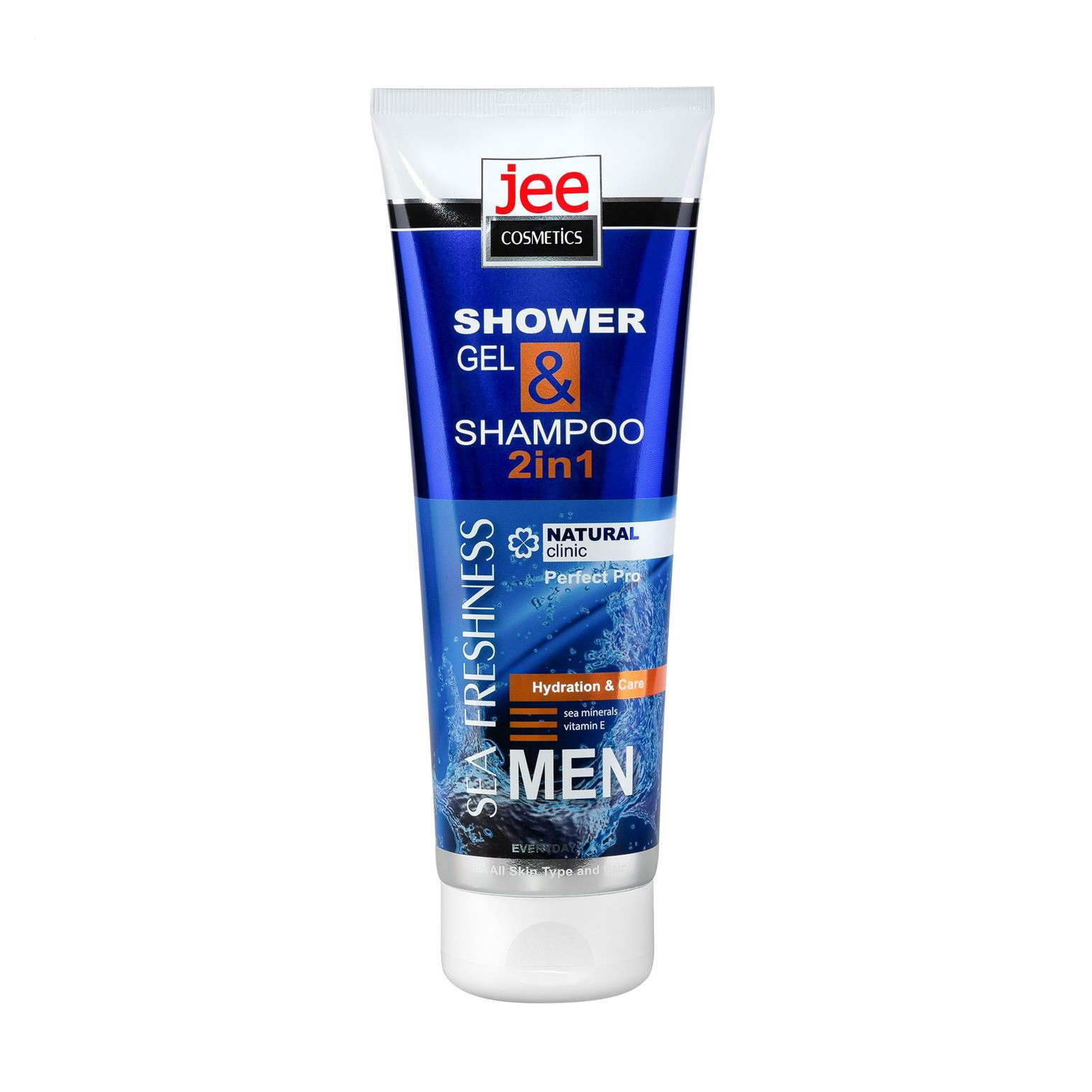 Чоловічий шампунь-гель для душу 2 в 1 Jee Cosmetics Men Sea Freshnes Shower Gel &amp; Shampoo Морська свіжість, 250 мл