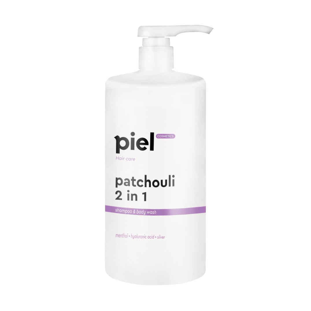 Чоловічий шампунь-гель для душу 2в1 Piel Cosmetics Hair Care Patchouli Shampoo-Body Wash з пачулі, 1 л