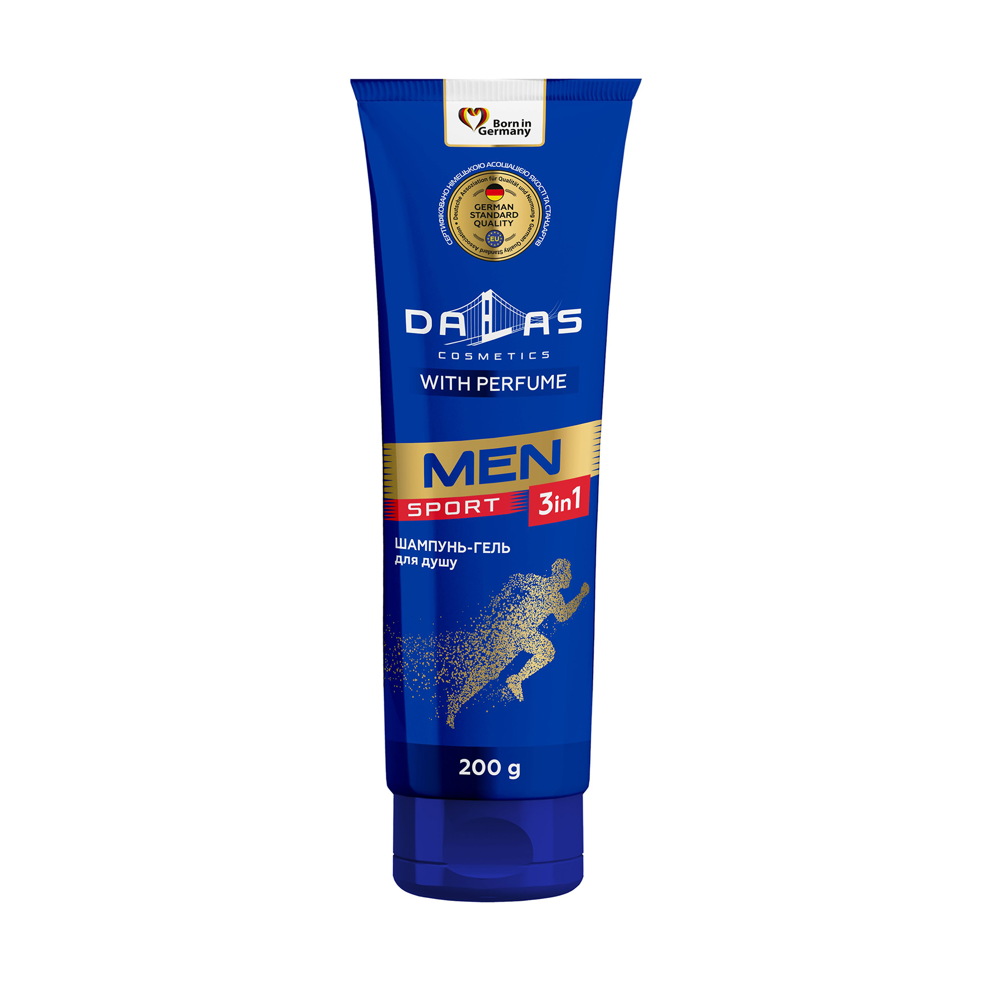 Чоловічий шампунь-гель для душу Dalas Men Sport 3 в 1, 200 г